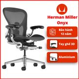  Ghế Công Thái Học Herman Miller Aeron Khung Nhôm Chân Nhôm 