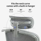  Ghế Công Thái Học NL816-5 Lưới Cao Cấp Có Massage Chống Đau Lưng 