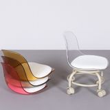  Ghế Đôn Klarup Chân Xoay Trong Suốt OGDN03 