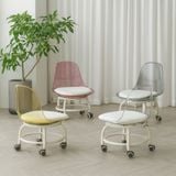  Ghế Đôn Klarup Chân Xoay Trong Suốt OGDN03 