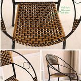  Ghế Ngoài Trời Dây Nhựa Đan Mây VS02 