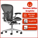  Ghế Công Thái Học Herman Miller Aeron Khung Nhôm Chân Nhôm 
