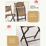  Ghế Gấp Ngoài Trời Dây Nhựa VS03 