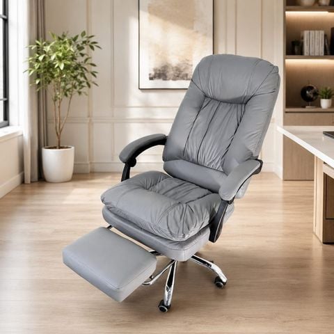 Ghế lãnh đạo bọc da VSVP409 màu xám