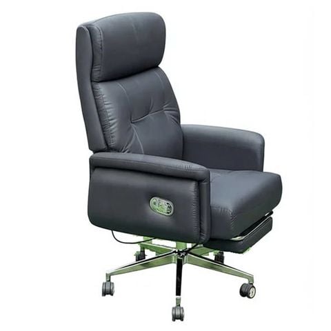 ghế giám đốc thư giãn cao cấp bọc da chân xoay có gác chân