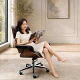  Ghế Giám Đốc Bọc Da Kèm Đôn Gác Chân HSGD035 