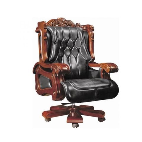 ghế giám đốc lưng cao bọc da bò đệm dày êm ái