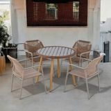  Ghế Ngoài Trời Đan Dây Nhựa VS24 