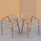  Ghế Ngoài Trời Đan Dây Nhựa VS25 – Bền Bỉ Cho Không Gian Ngoại Thất 