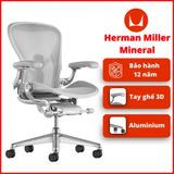  Ghế Công Thái Học Herman Miller Aeron Khung Nhôm Chân Nhôm 