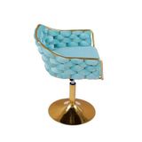  Ghế Cafe Chân Trụ Đan Dây Nhung VS628L 