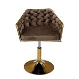  Ghế Cafe Chân Trụ Đan Dây Nhung VS628L 