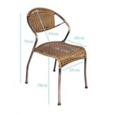  Ghế Ngoài Trời Nhựa Đan Mây VS01 