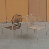  Ghế Ngoài Trời Đan Dây Nhựa VS24 