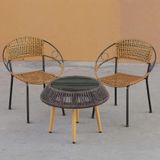  Ghế Ngoài Trời Dây Nhựa Đan Mây VS02 