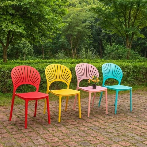 Ghế nhựa đúc hiện đại cho phòng ăn