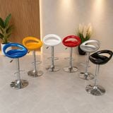  Ghế Quầy Bar Mặt Nhựa Chân Sắt Mạ Crom DPE25 