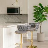  Ghế Bar Trụ Bọc Nhung Cao Cấp VS582C 