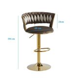  Ghế Bar Trụ Bọc Nhung Cao Cấp VS582C 