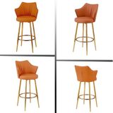  Ghế Bar Chân Cố Định Bọc Da VS626 