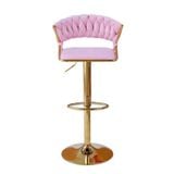  Ghế Quầy Bar Bọc Nhung Chân Trụ Xi Mạ VS641C 