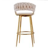  Ghế Bar Bọc Nhung Chân Cố Định VS641 