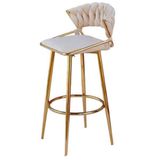  Ghế Bar Bọc Nhung Chân Cố Định VS641 