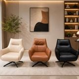  Ghế Thư Giãn TN138 Bọc Da Sinh Thái Chân Xoay 