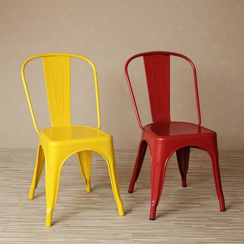Ghế Tolix Tựa Thấp S1518 – Sắt Sơn Tĩnh Điện Nhiều Màu, Bền Đẹp