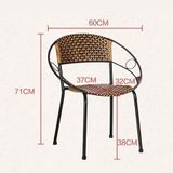  Ghế Ngoài Trời Dây Nhựa Đan Mây VS02 