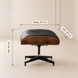  Ghế Giám Đốc Bọc Da Kèm Đôn Gác Chân HSGD035 