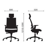  Ghế Phòng Họp Chân Xoay M1085-01 Bọc Lưới Giá Rẻ 