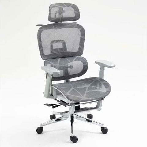 ghế công thái học lưới xám cao cấp