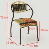  Ghế Ngoài Trời Nhựa Đan Mây VS01 