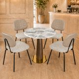  Bộ Bàn Cafe Mạ Pha Lê VSCF500 Kèm Ghế VSGA06 
