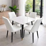  Bộ Bàn Ăn Mặt Đá Hebe + Ghế Erica 