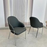  Bộ Bàn Ăn Mặt Đá 4 Ghế HAK93 + Ghế Lucy HAG56 