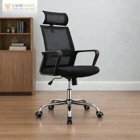 Ghế Chỉ Ngang Nét Liền Kê Đầu TKK04+ chân mạ crom