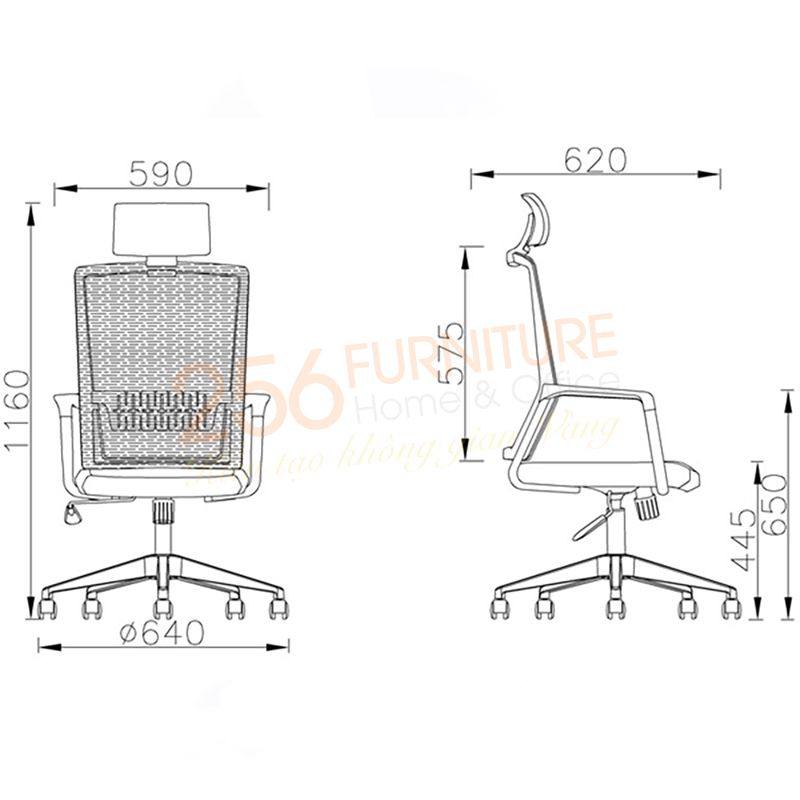  Ghế Lưới Văn Phòng GL213-SP 