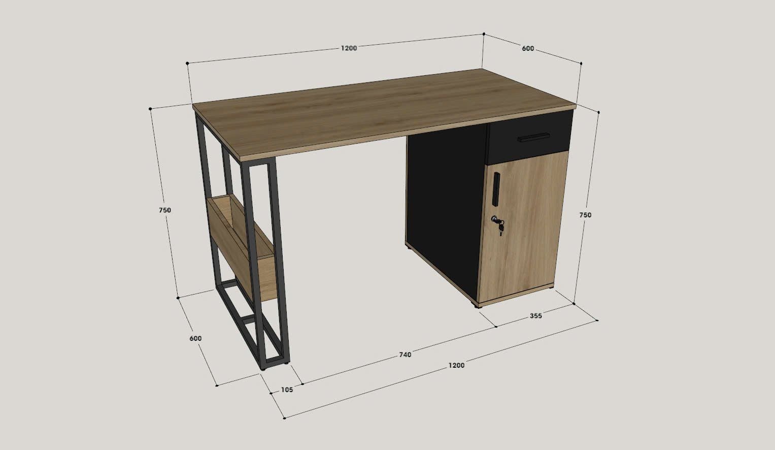  Bàn làm việc BLV1200-CS19 