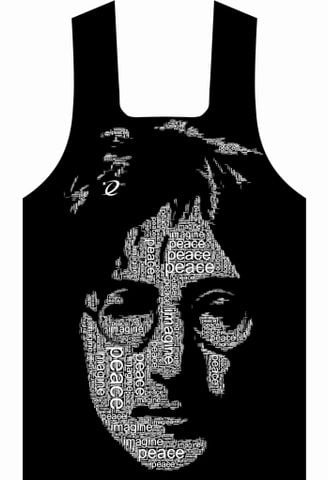 Áo  Singlet John Lennon đen (nam)