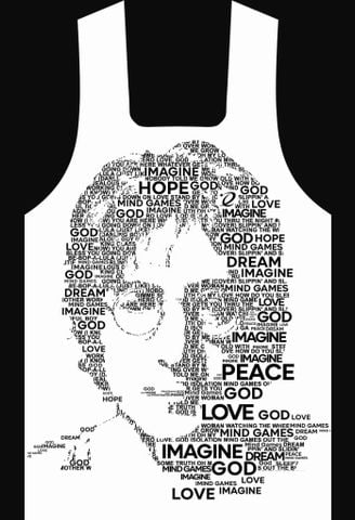 Áo Singlet John Lennon trắng (nam)