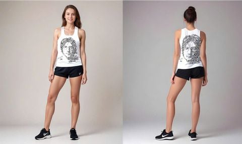 Áo Singlet John Lennon đen (nữ)
