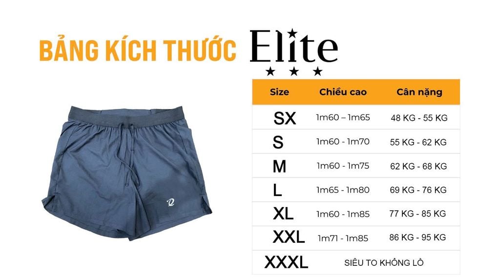 Quần chạy bộ màu Cam có lót