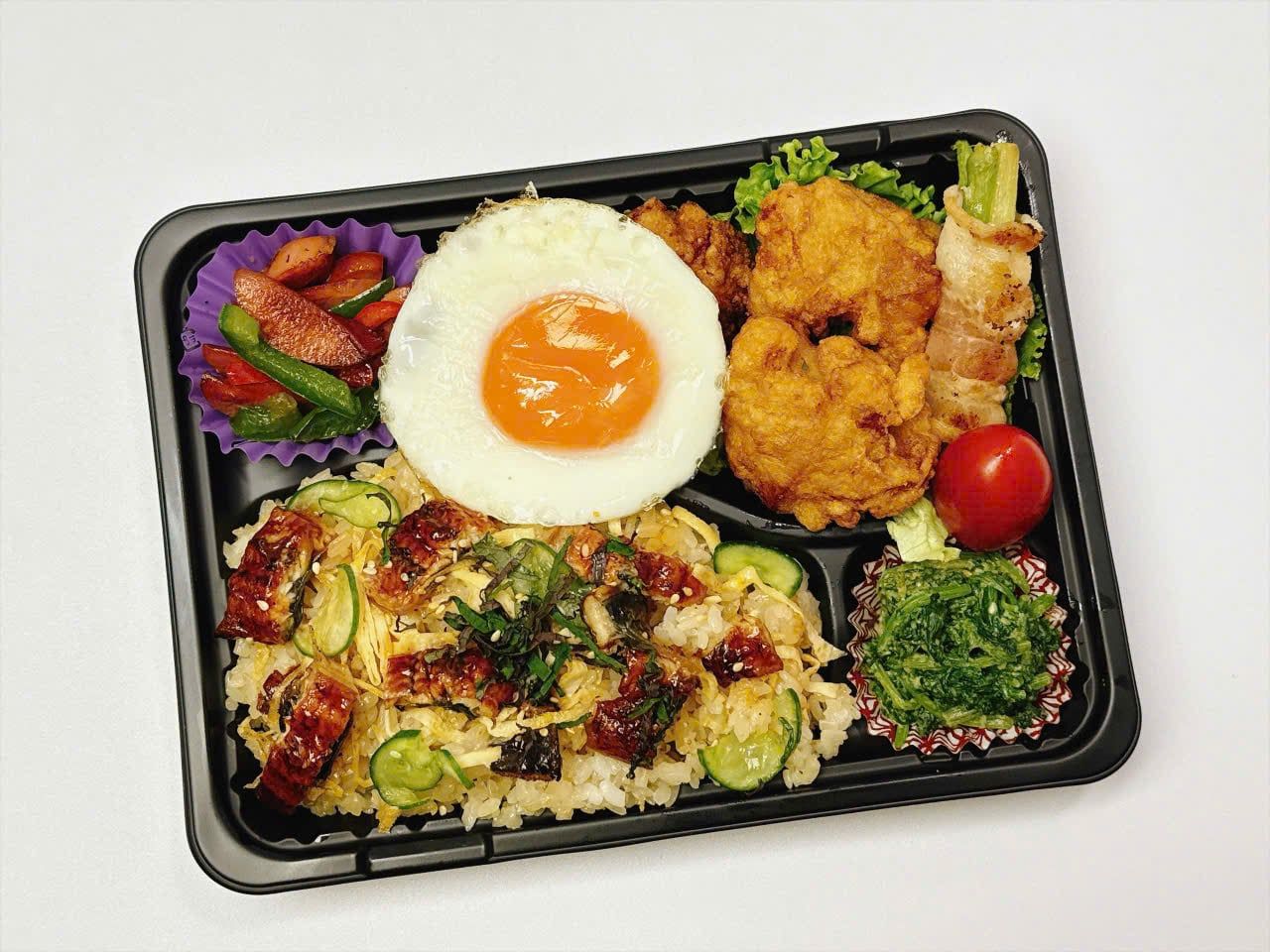 09月15日（火）：『鰻と玉子のさっぱり混ぜごはん』「香味！鶏の唐揚げチキン」　  (美味しいドーナツ付) 