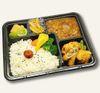  Hộp cơm cà tím sốt thịt băm & gà rán karaage 