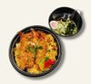  ふんわり卵の『海老カツ』丼・  『ミニそば』付き 