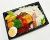  10月06日（火）：みんな大好き★『 直火焼き！ハンバーグ 』チーズナポリタンソース (フルーツ付) 