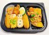  12月18日（木）：雪だるま(^^)　いなり寿司と鶏の唐揚げ・肉じゃが弁当     　(エクレア付) 