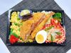  07月09日（木）： 盆踊り！『 スパイシーチキンピラフ』エビフライ ＆ たまごチーズハムカツ！ （美味しいドーナツ付） 